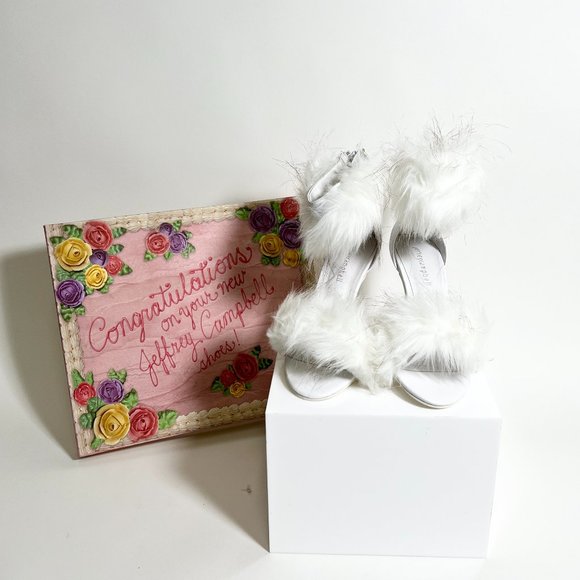 NIB Jeffrey Campbell Inaba, White Heels - Picture 1 of 6